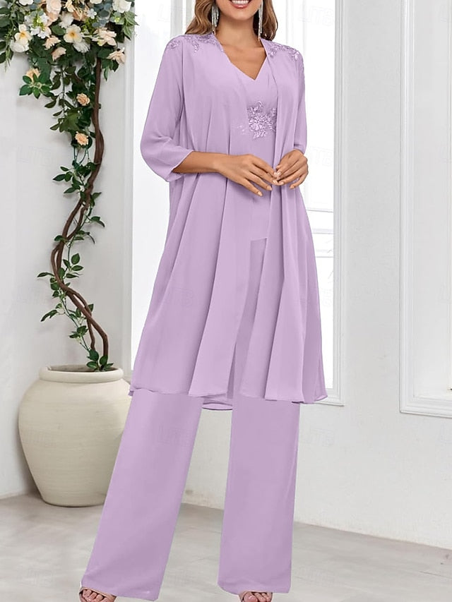 Guest Dress Wedding the Bride 3 Elegant Piece V of Mother Simple