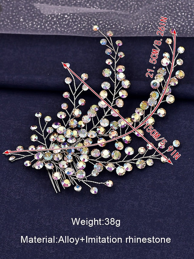 Accessory Elegant and Crystal Hair – Bridal Flower Rhinestone