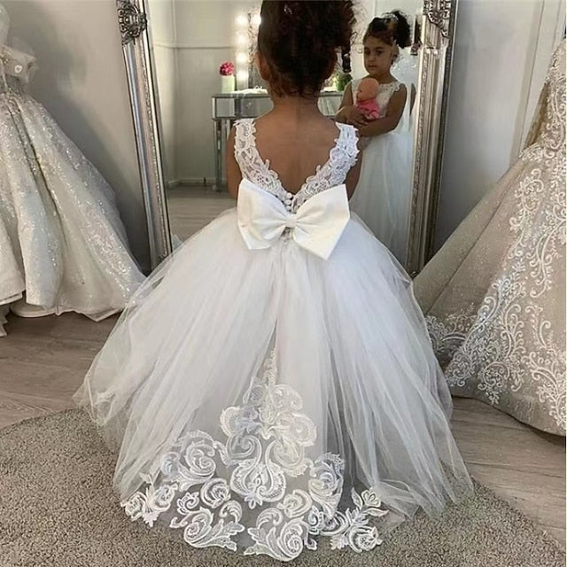 Girls' First Girl Flower Party Communion Dress