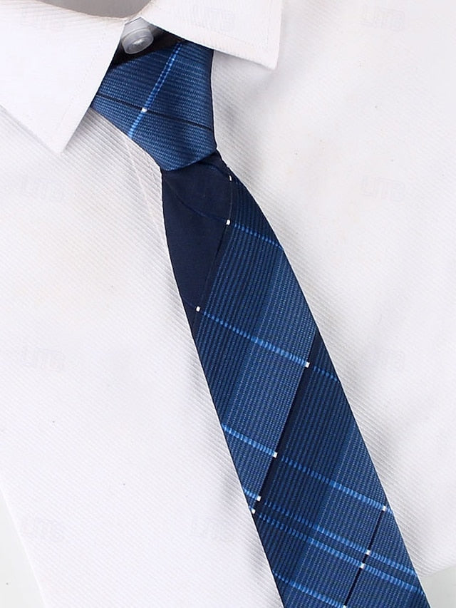 and Zip - Pre-Tied Classic Stripes Men's Ties Narrow