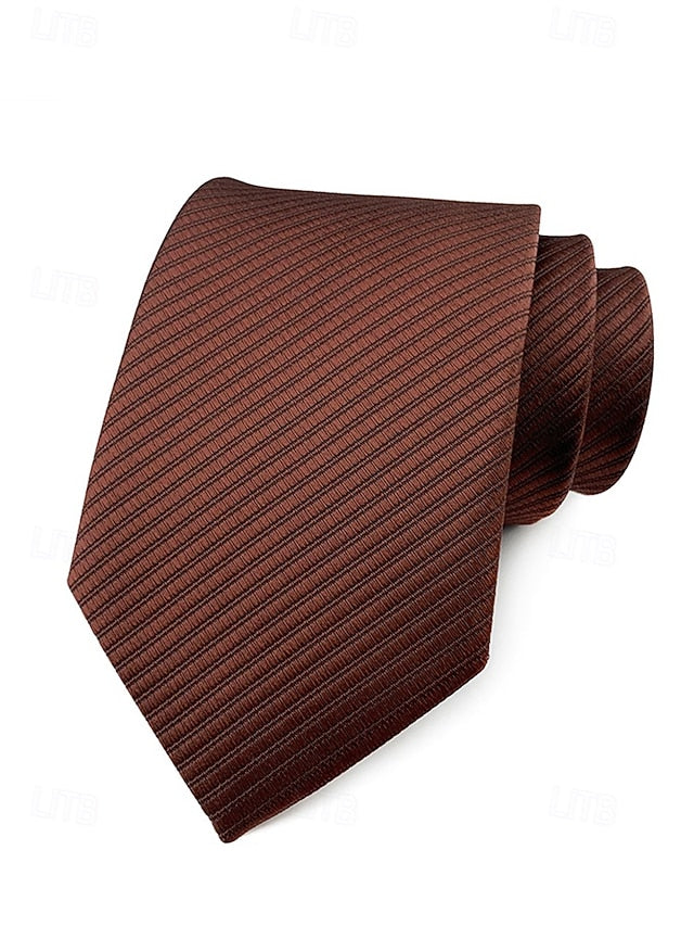 tie striped satin Men's
