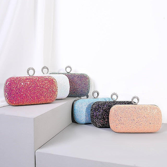 Wristlet Leather PU Bags Clutch Women's Evening Bag