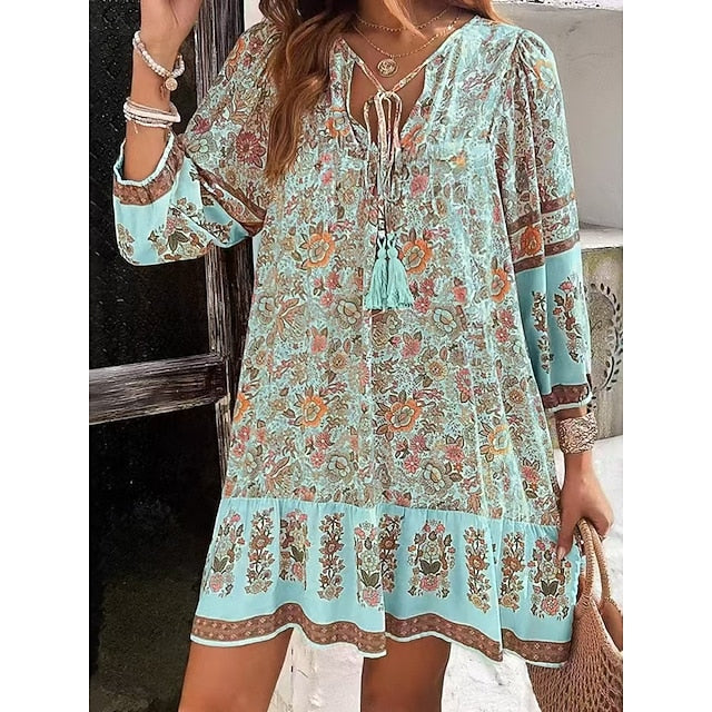 Women's Mini Dress Shift Dress Casual Outdoor Beach Loose