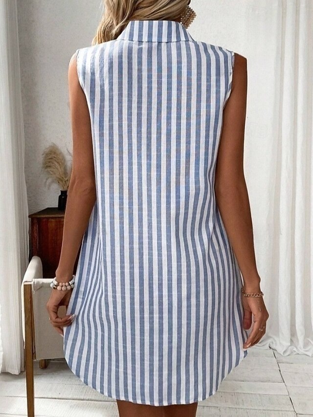 Women's Mini Dress Shirt Dress Fashion Modern Vacation