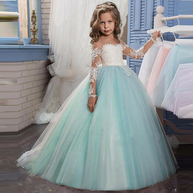 Girl Princess Dress Flower Girls' First Communion