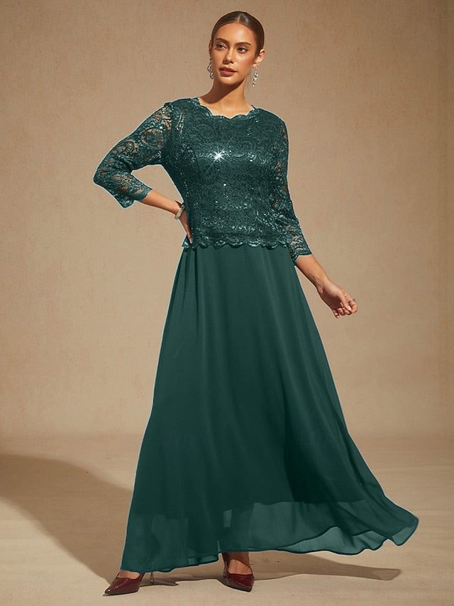 Women's Maxi Dress Chiffon Dress Elegant Wedding Guest