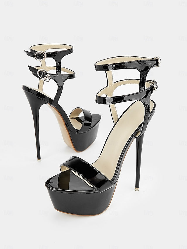 Women's Heels Stiletto Leather – Patent High Platform