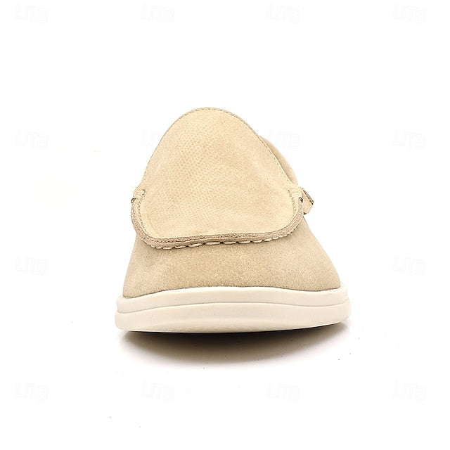 Light Men's – Loafers Faux Blue Slip-On Casual Breathable