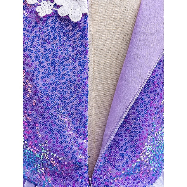 Fairytale Girl Dress Rapunzel Theme Party Flower Princess Sofia