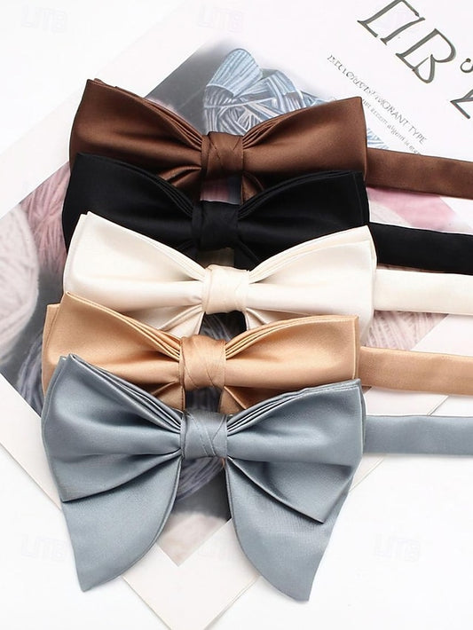 Satin Multiple Bow in Tie Colors Men's