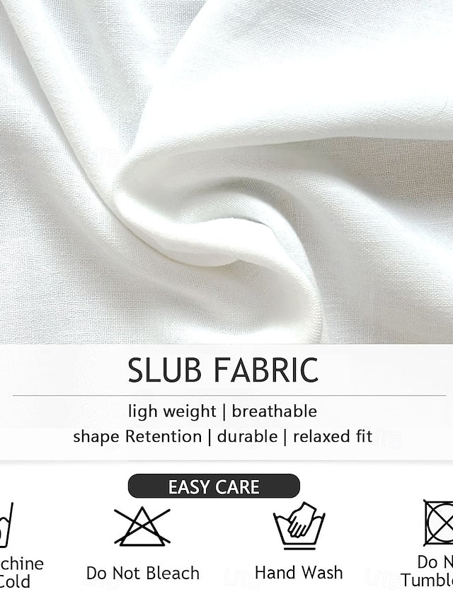 Women's Shirt Linen Like Breathable Lightweight Button Down