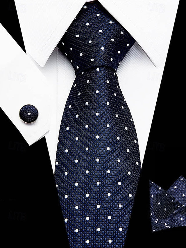 Pocket – Purple and Checkered Set Tie Square Silk Men's