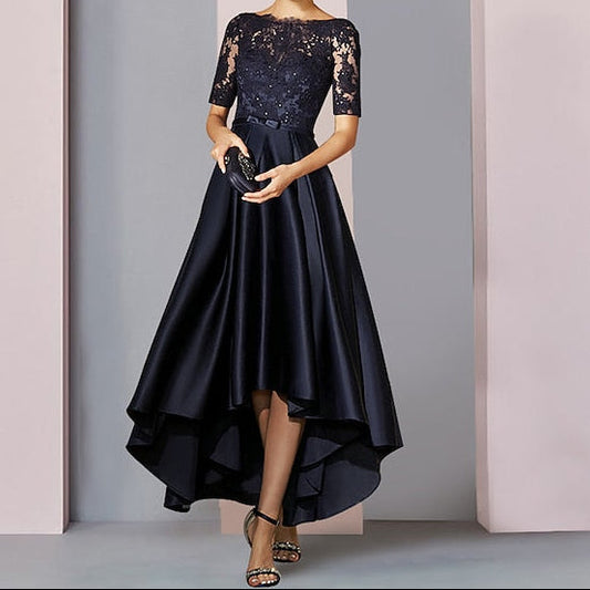 Dress Mother Low Wedding Elegant of High Bride Guest A-Line the