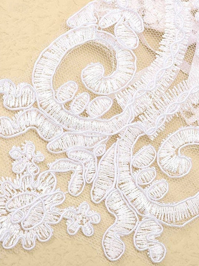 Wedding Lace White Vintage Gloves Fingerless Bridal – Elegant