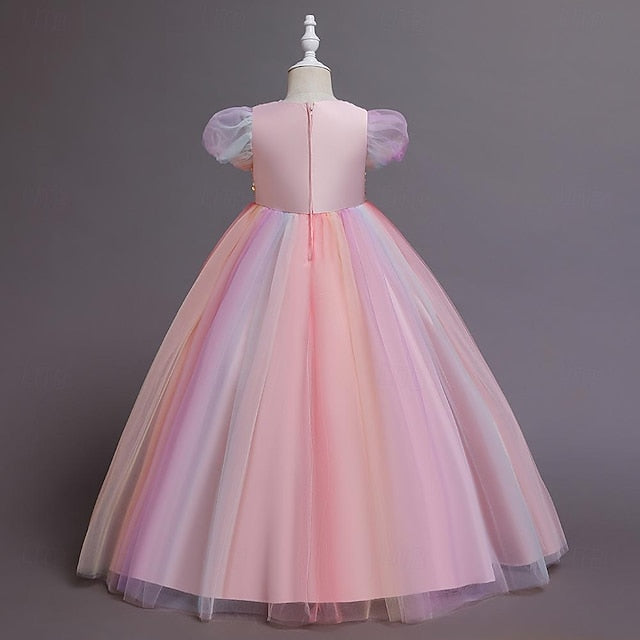 Girl Kids Sequin Party Flower Girls' Dress