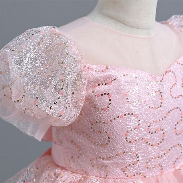 Girl Wedding Party Girls' Dress Flower Performance