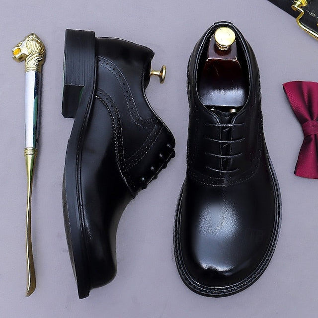 Genuine Leather First Shoes- Layer Oxford Men's