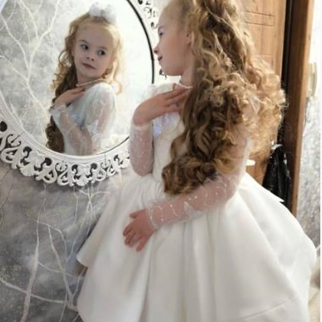 Kids First Girls' Flower Communion Party Dress Girl