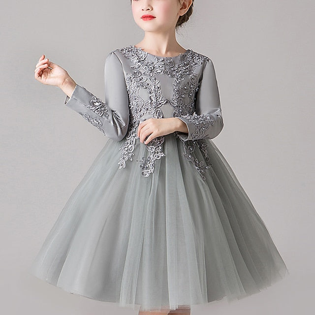 Girls' Party Princess Girl Flower Dress