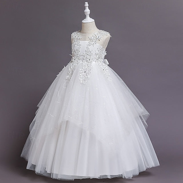 Princess Girl Girls' Kid's Flower Dress