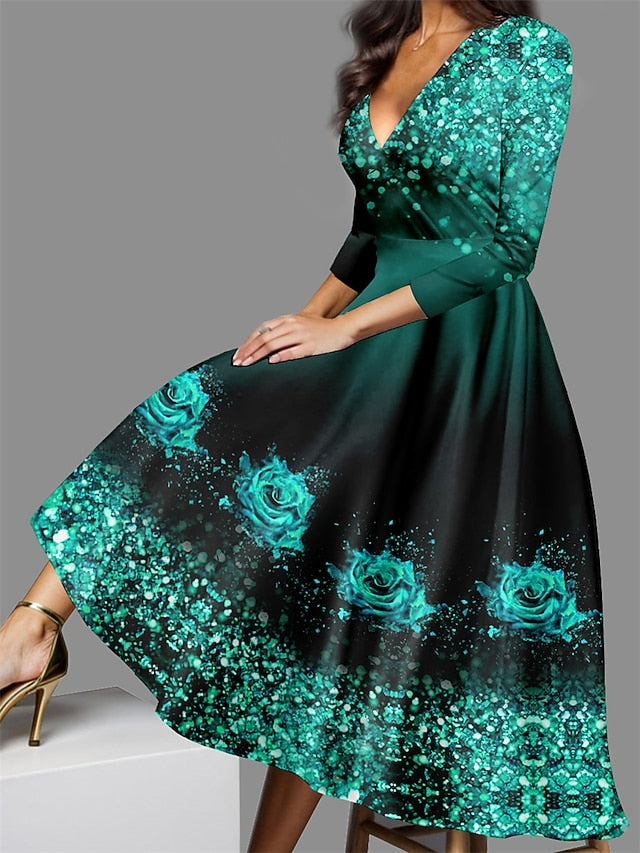 Valentine's Day Women's Midi Dress Casual Dress Winter