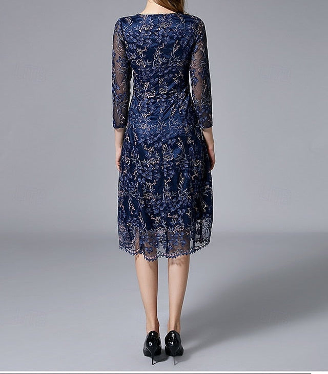 the Party Mother Bride of Elegant Vintage A-Line Dress