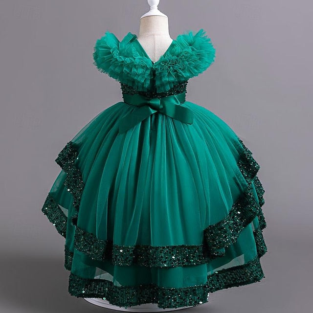 Sequin Kids Girls' Party Flower Girl Sleeveless Dress