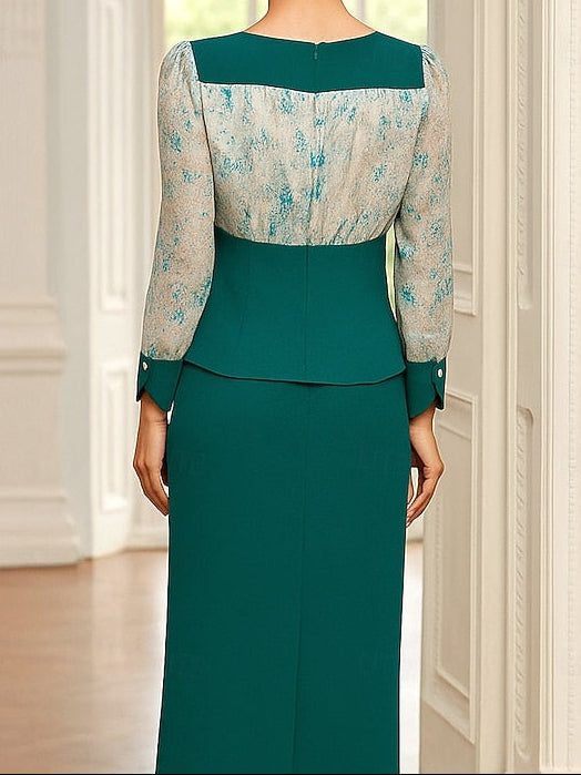 Formal Piece Elegant Mother Dress of Sets the Two Bride