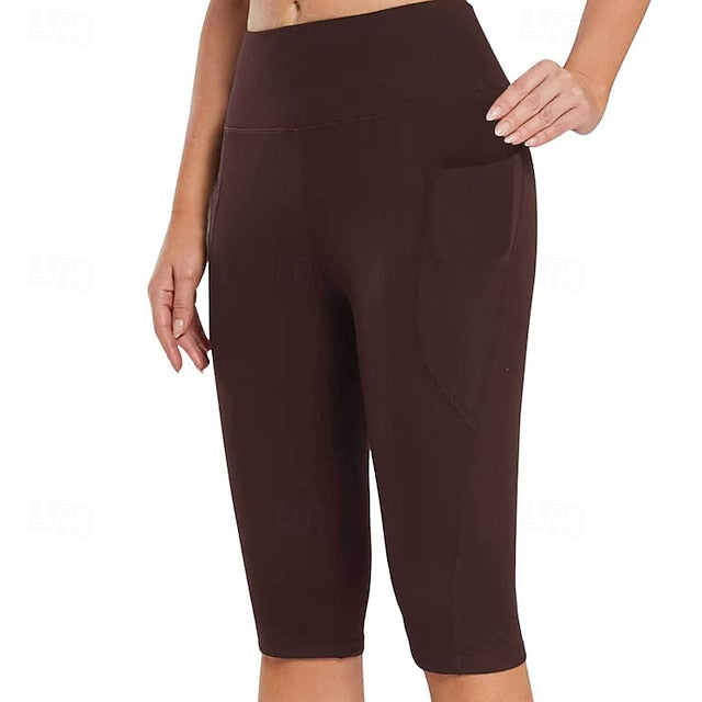 Women's Capri Pants Slacks Anti Chafing Shorts Cozy