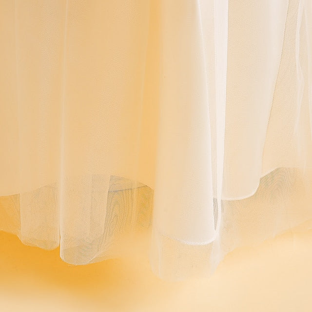 Kids Formal Sleeveless Party Girls' Color Solid Dress