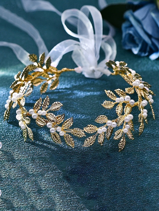 Accents Belt Leaf – Gold Pearl with Elegant Bridal