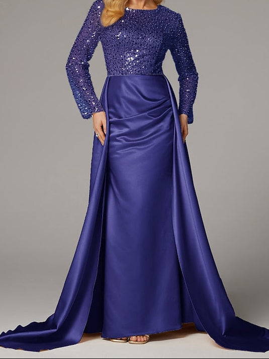 Elegant Floor Carnival Dress Gown Mermaid Evening Masquerade