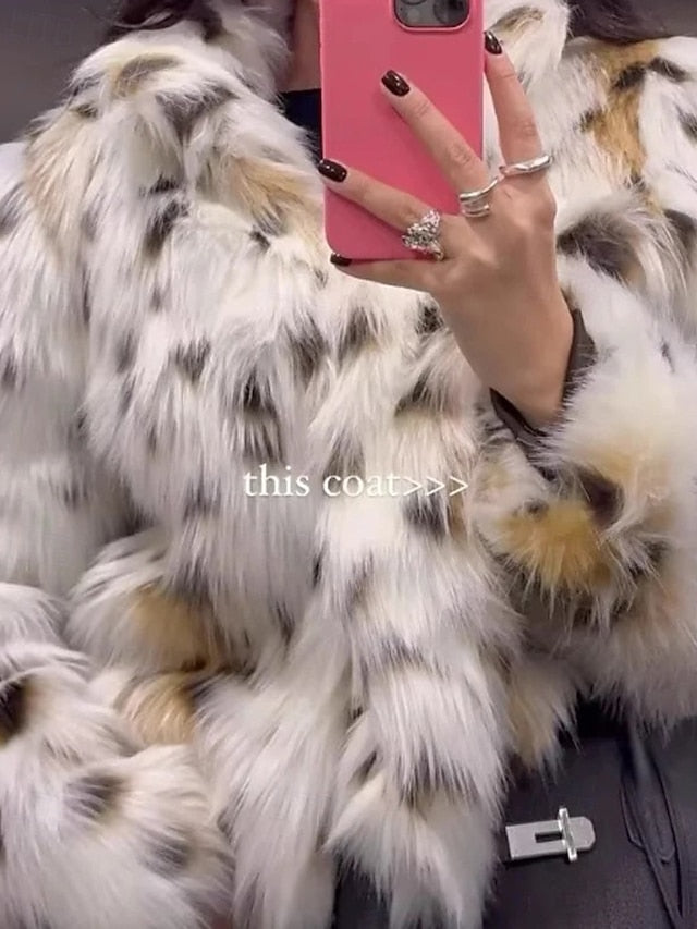 Comfortable Fur Women's Coat Warm Leathers Faux Furs