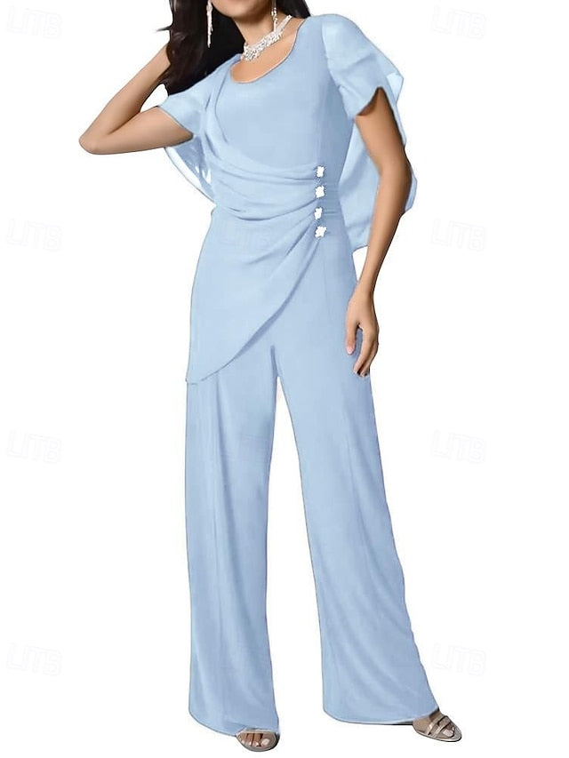 Dress Elegant Jumpsuit Mother the Pantsuit / Bride of Cape