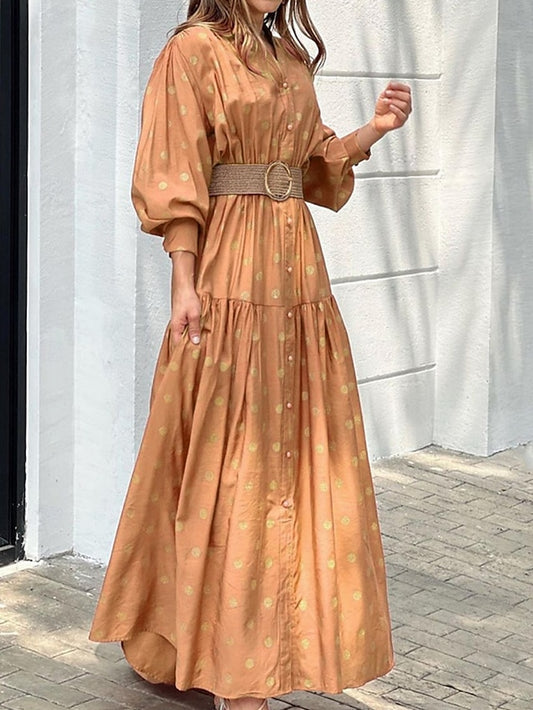 Women's Maxi Dress Shirt Dress Casual Dress Swing Dress A