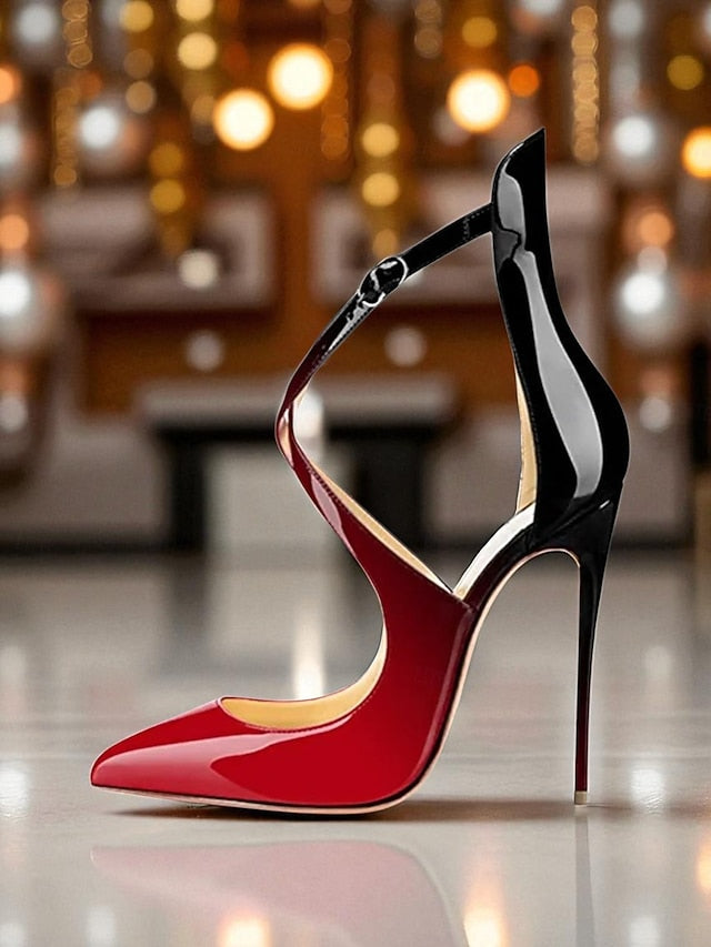 Leather - Purple Women's Heels Strappy Patent Stiletto