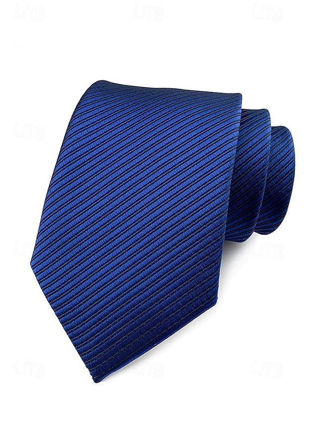 tie striped satin Men's