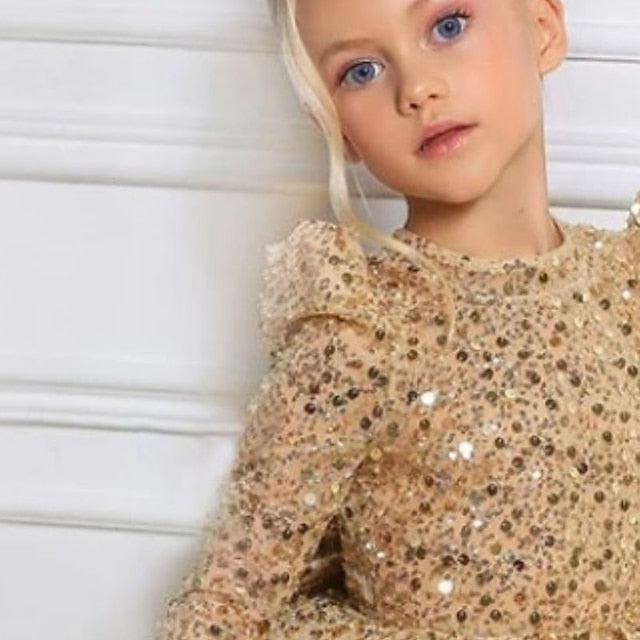Party Line Girls' Kids Dress Sequin Little A