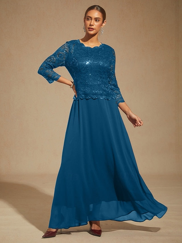 Women's Maxi Dress Chiffon Dress Elegant Wedding Guest