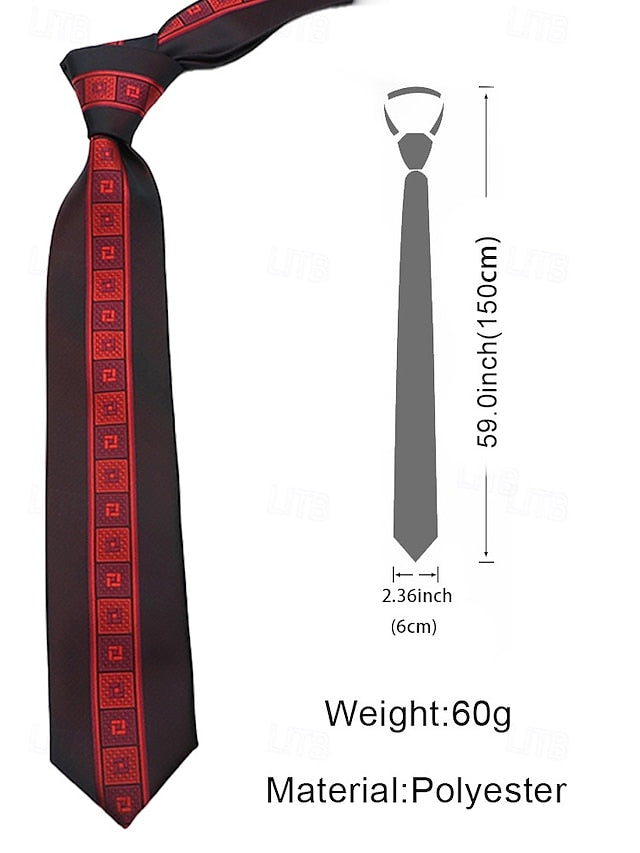 Polyester Pattern with Necktie Classic Men's