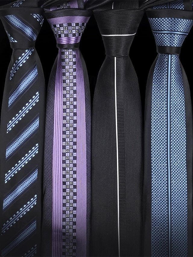 Men's Tie Positioning Narrow Pattern 6cm Stripe -