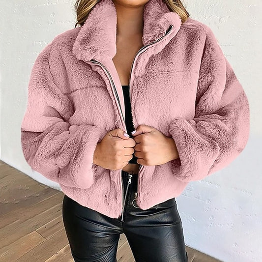 Warm Women's Winter Fur Teddy Coat Faux