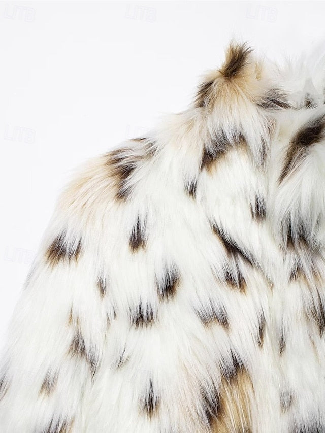 Comfortable Fur Women's Coat Warm Leathers Faux Furs