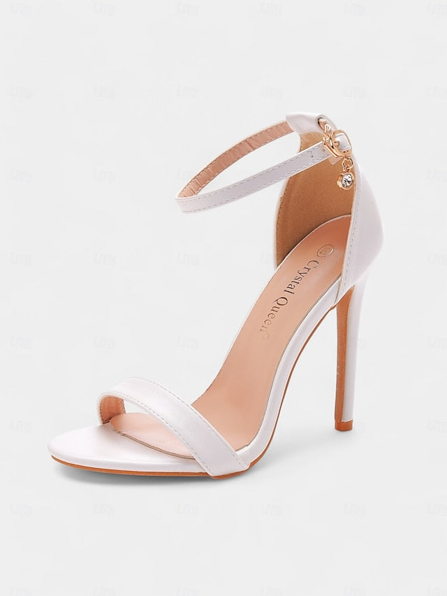 Wedding Women Sandals Heel – Stiletto for Metallic Sleek