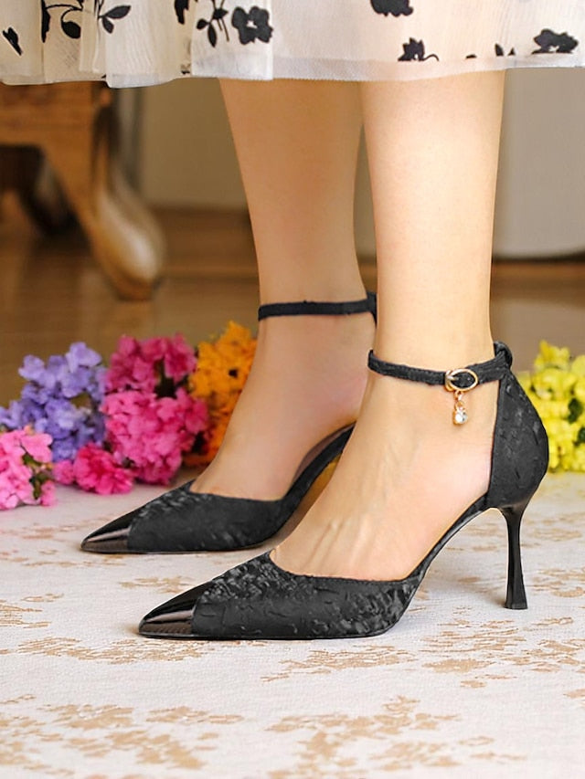 Gold Women's with and Pointed Heels Satin Accents Toe Beige