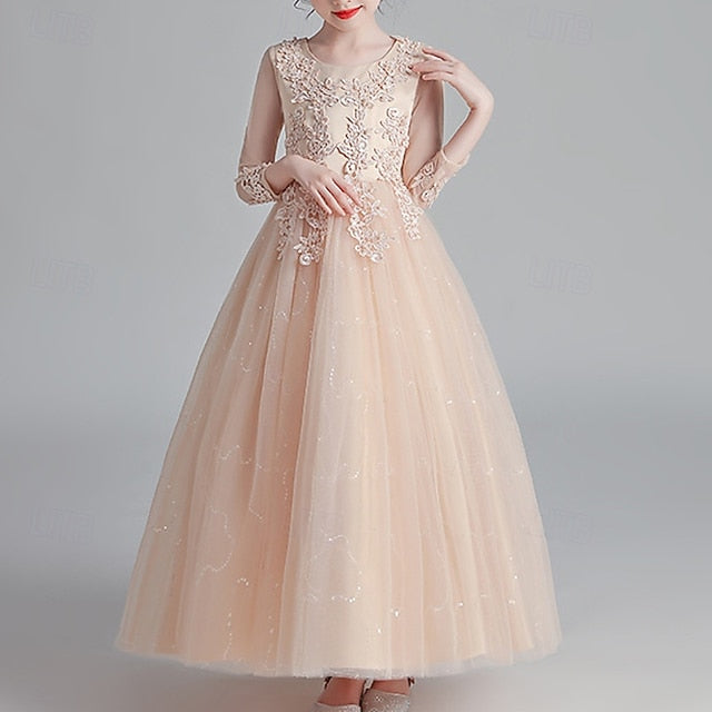 Flower Girl Girls' Kid's Princess Dress