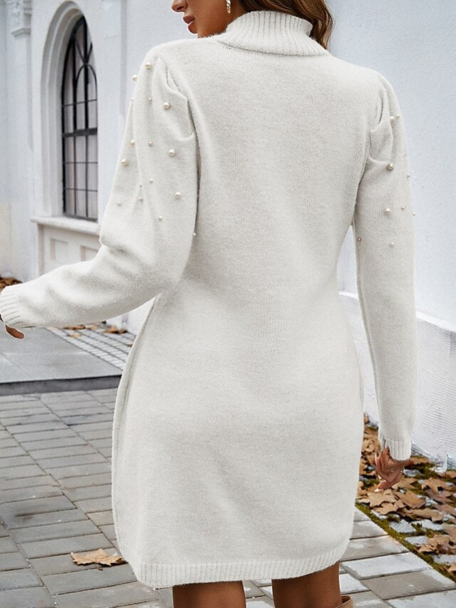Women's Mini Dress Sweater Dress Elegant Modern Daily Going