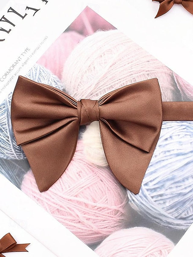 Satin Multiple Bow in Tie Colors Men's