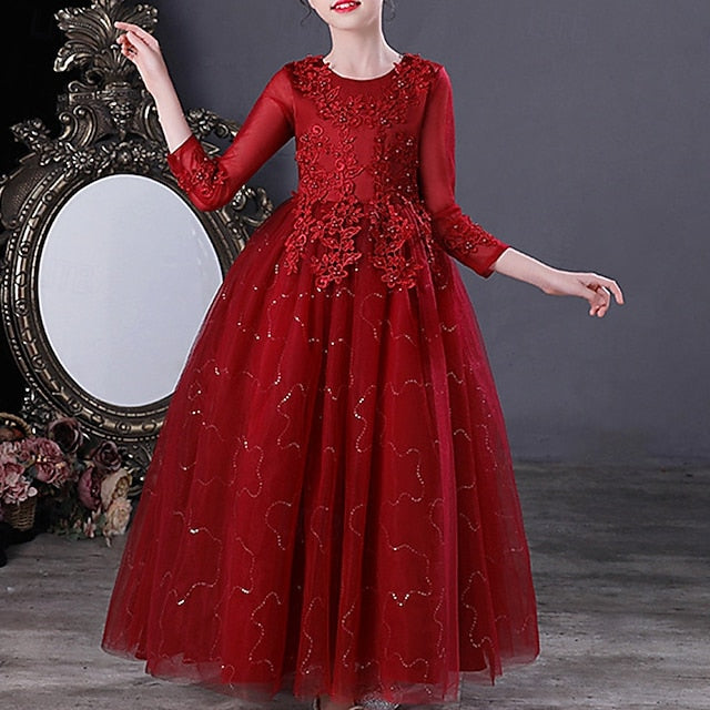 Flower Girl Girls' Kid's Princess Dress