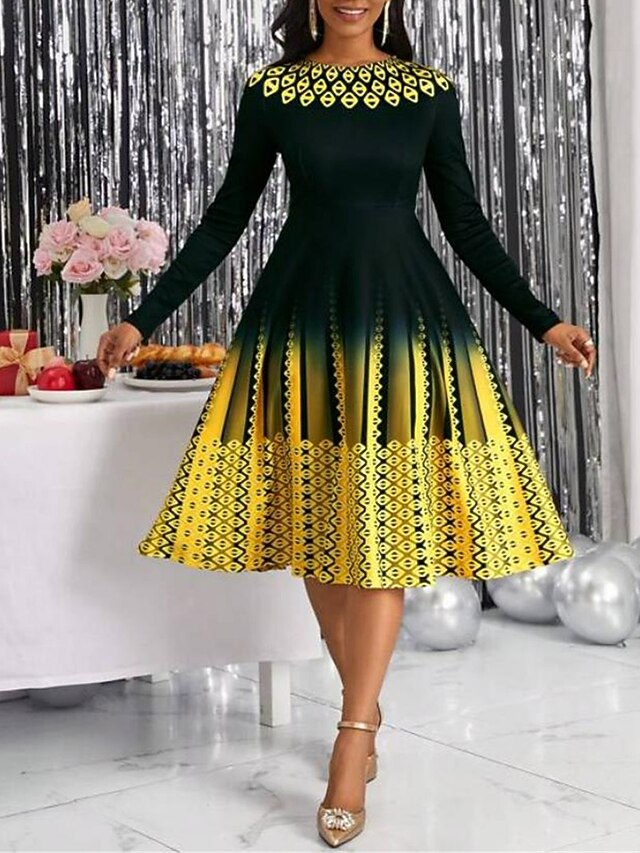 Women's Midi Dress A Line Dress Casual Dress Winter Dress